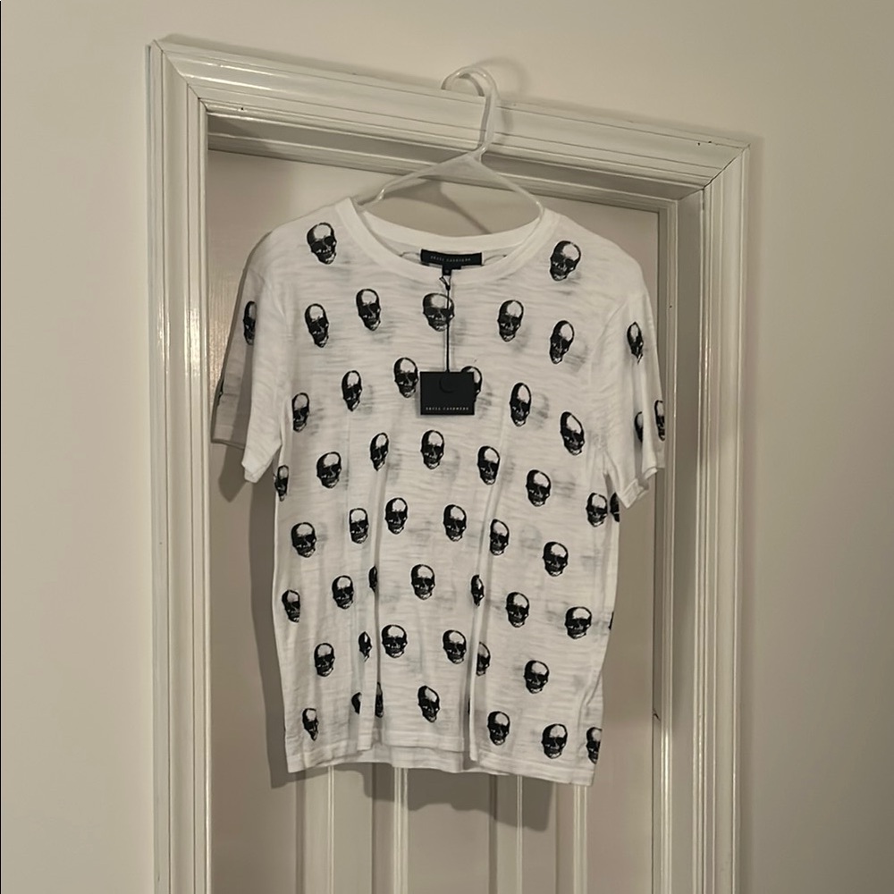 Skull Cashmere White Skull Print sweater T-Shirt